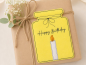 Preview: Vase mit Kerze Happy Birthday Wunscherfüller - ITH-Stickdatei